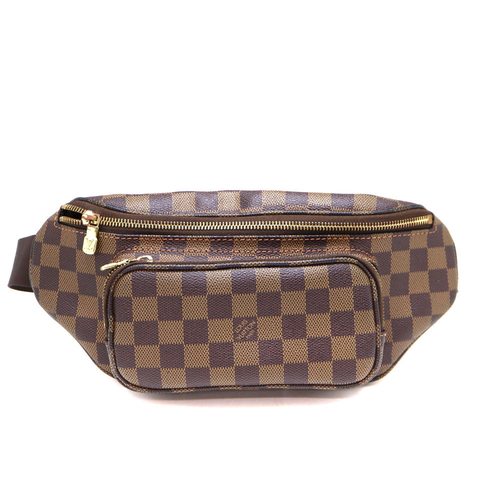LOUIS VUITTON Bumbag Melville Body Bum Crossbody Belt Bag Damier Ebene Brown LV